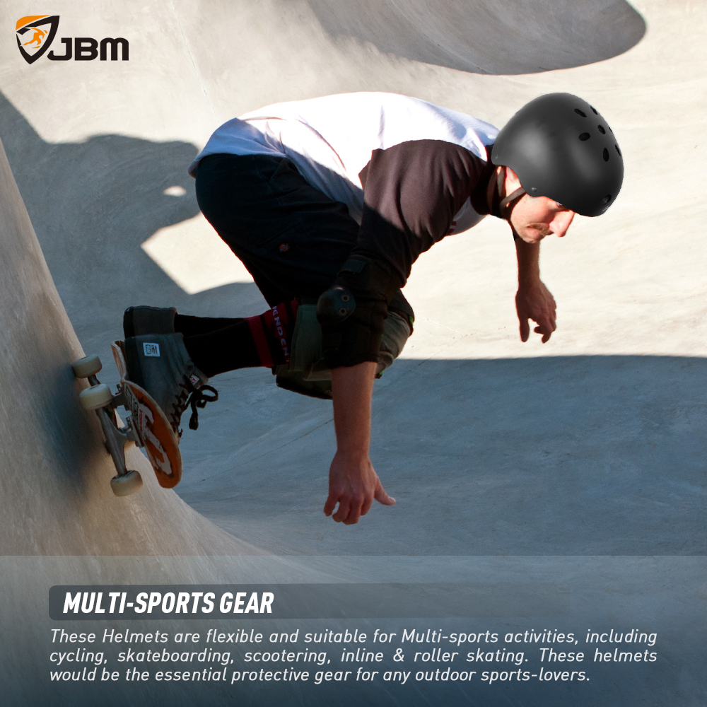 Buy JBM Adult Skateboard Helmet Impact Resistance Ventilation for 