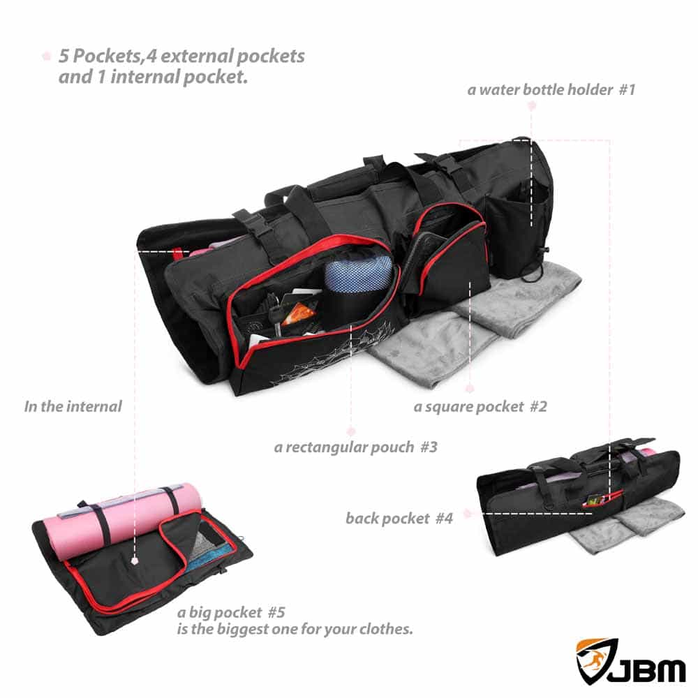 yoga bag with pockets