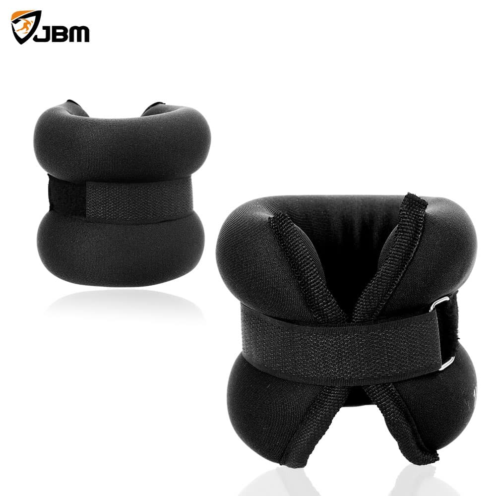 JBM Adjustable Ankle Weights Wrist Leg Weights with Double Adhesive Straps  for Walking Jogging Gym Fitness Exercise Gymnastics