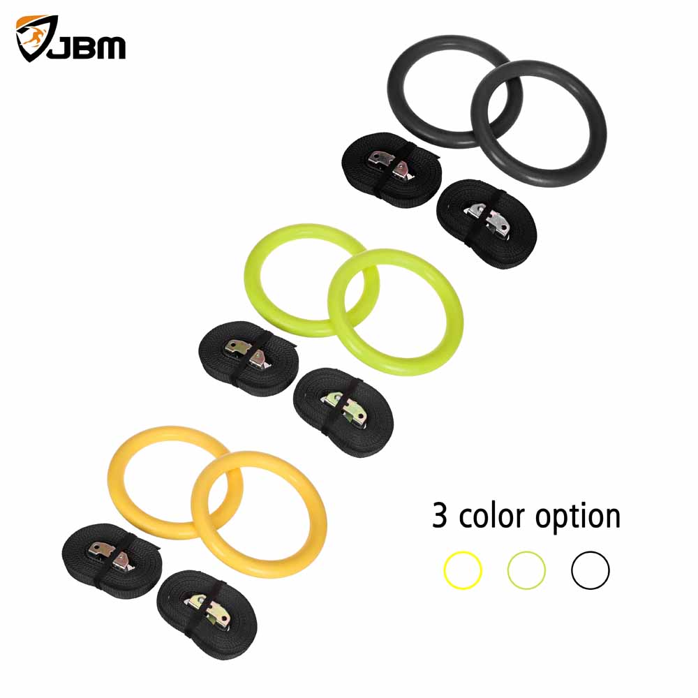 Buy Joyfit Gym Rings - with 880 lbs Load Capacity, Adjustable Buckle Straps  for Cross-Training Workout, Exercise, StrengthTraining,Gymnastics,  Bodybuilding, Pull Ups for Men and Women (Set of 2) Online at Low Prices