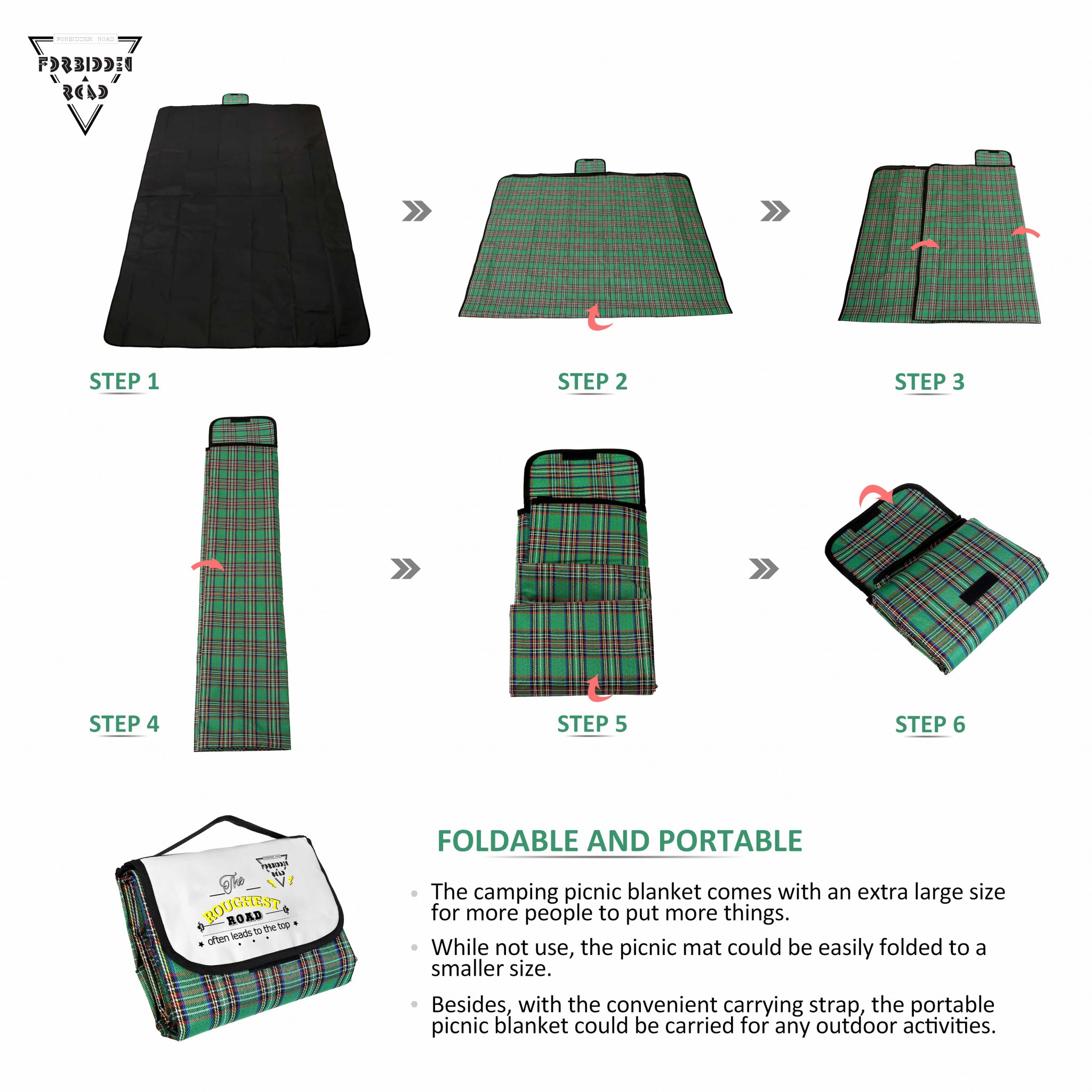 waterproof folding beach blanket